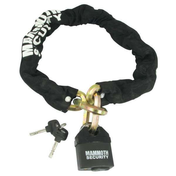 Mammoth Security Mammoth 12mm hexagon lock & chain - 1m length